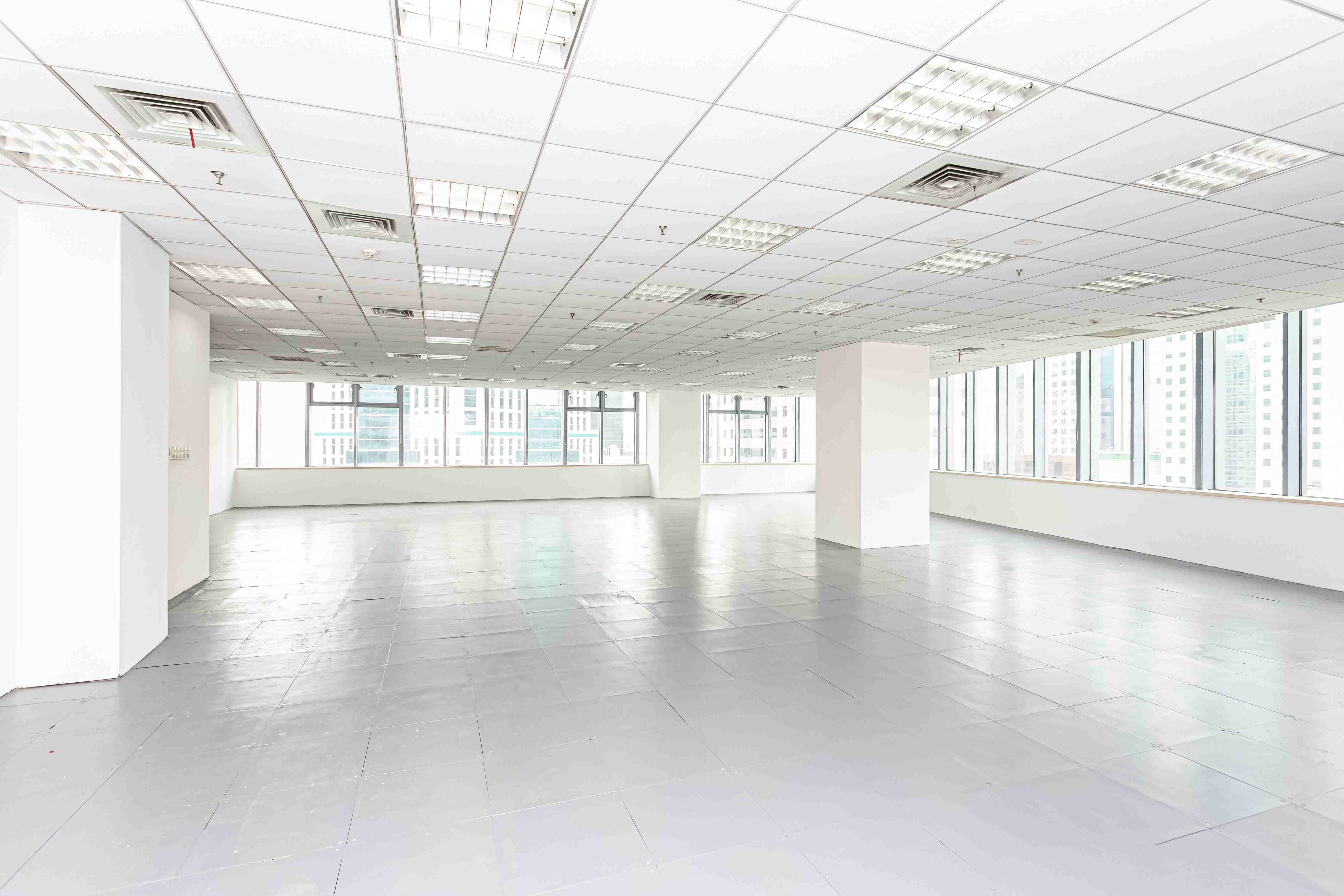 浦东新区越秀大厦出租1196平米标准交付办公室